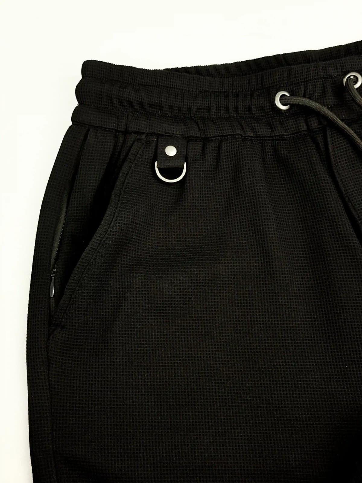 Waffle Textured Comfort Trouser BLACK 2