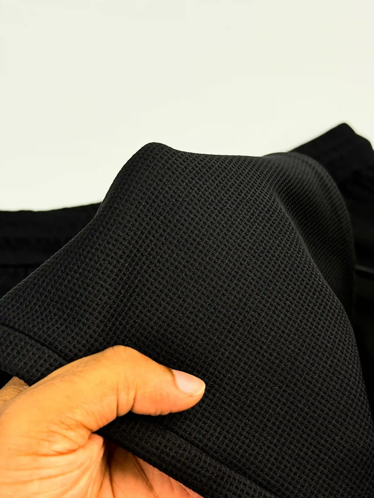 Waffle Textured Comfort Trouser BLACK 3